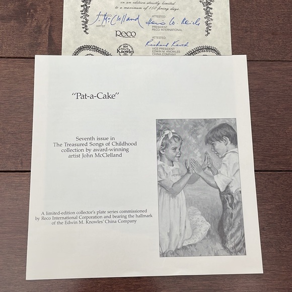 The Bradford Exchange Pat a Cake Collector Plate - Picture 3 of 6